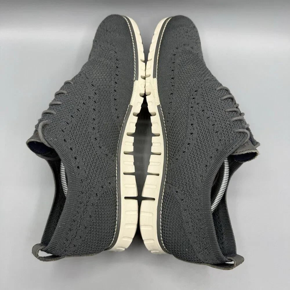 Cole Haan Zerogrand Stitchlite Gray Wingtip Oxfords Shoes Mens Size 12 M